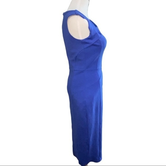 G.I.L.I. Cobalt Ponte Zipper Dress 2 - Picture 4 of 8